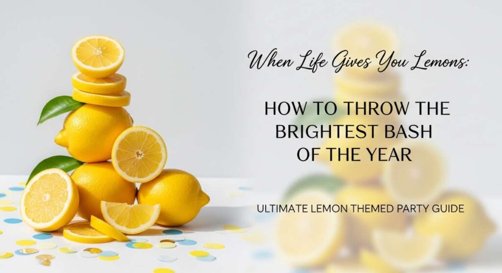 featured: when life gives you lemons: how to throw the brightest bash of the year