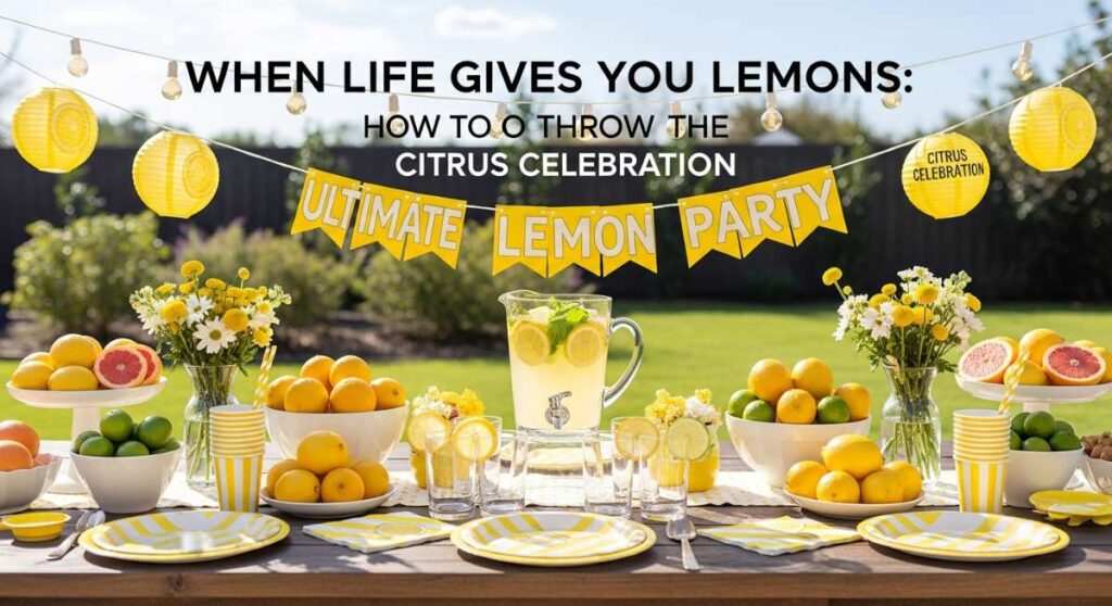 featured: when life gives you lemons: how to throw the ultimate citrus celebration