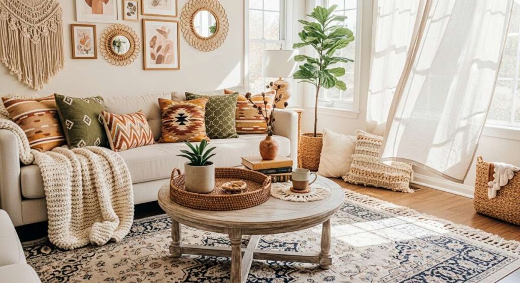 featured: whimsical wanderlust: transforming your space into a boho haven