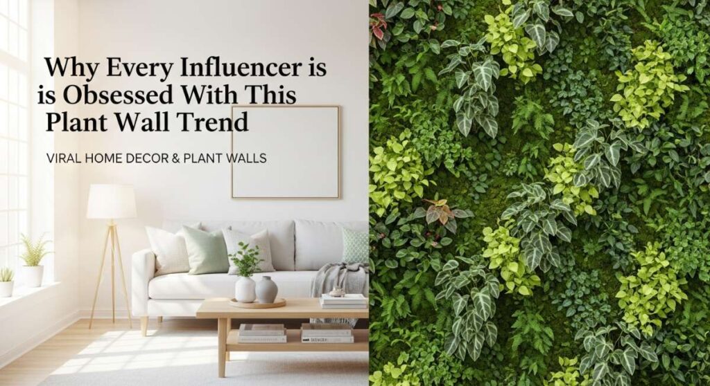 featured: why every influencer is obsessed with this plant wall trend