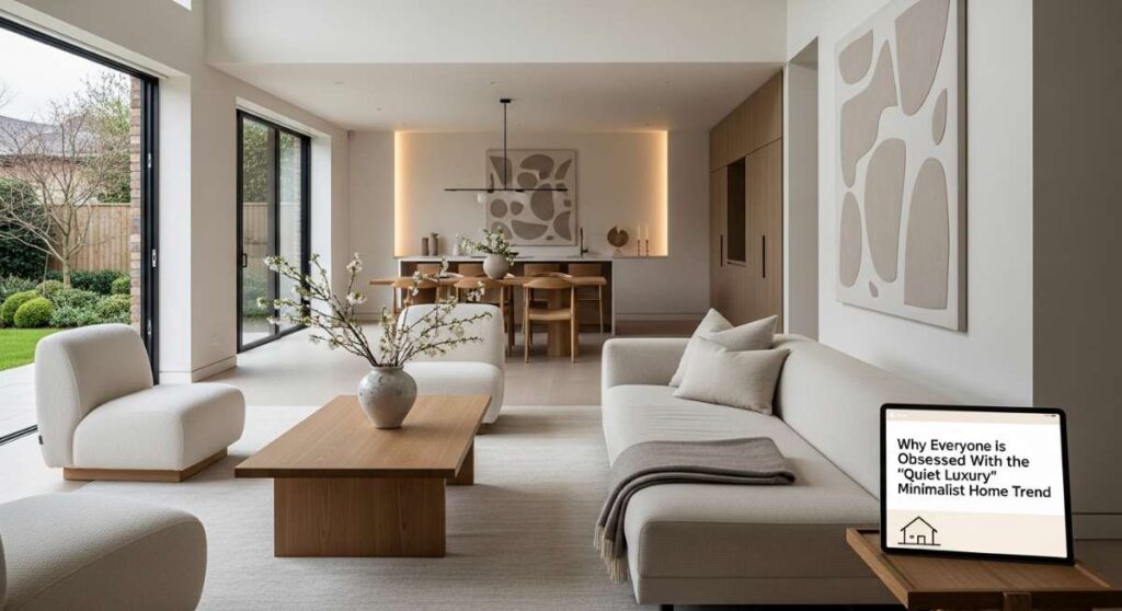 featured: why everyone is obsessed with the 'quiet luxury' minimalist home trend