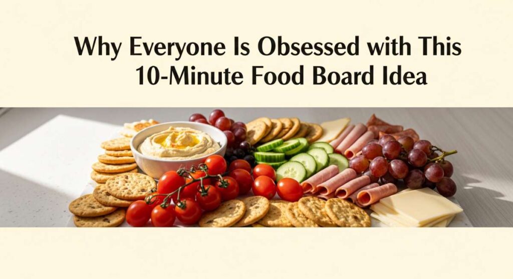 featured: why everyone is obsessed with this simple 10 minute food board idea