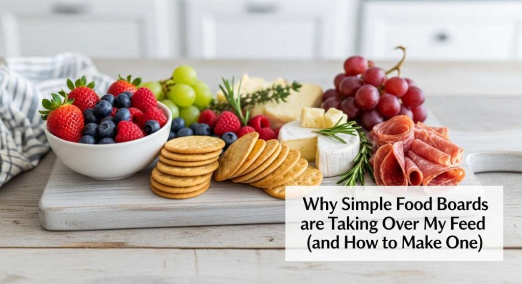 featured: why simple food boards are taking over my feed (and how to make one)
