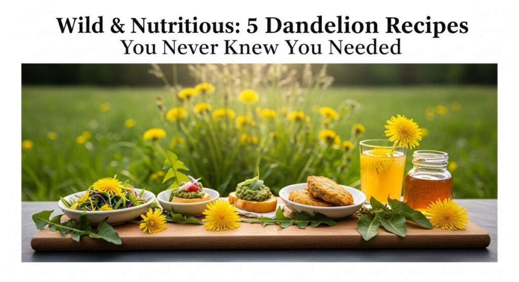 featured: wild & nutritious: 5 dandelion recipes you never knew you needed