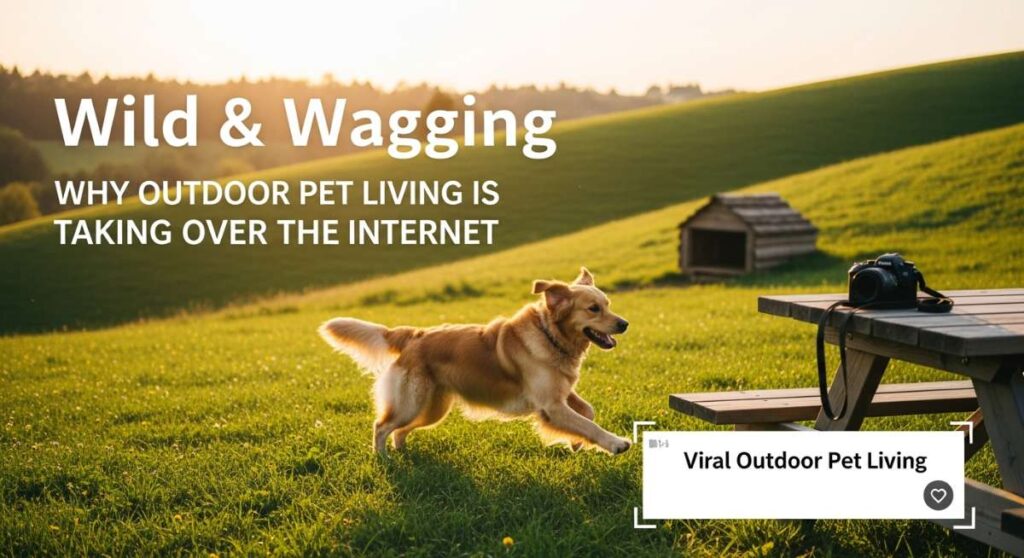 featured: wild & wagging: why outdoor pet living is taking over the internet