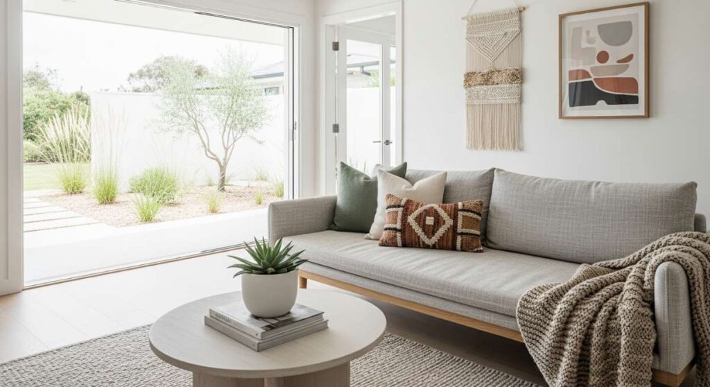 featured: zen & free spirited: designing a modern minimalist bohemian retreat