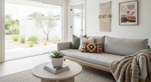 featured: zen & free spirited: designing a modern minimalist bohemian retreat