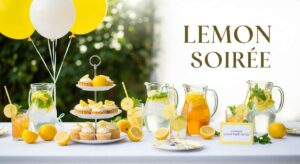 featured: zesty & bright: how to plan the perfect lemon party soirée