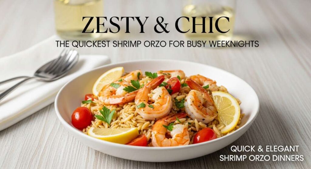 featured: zesty & chic: the quickest shrimp orzo for busy weeknights