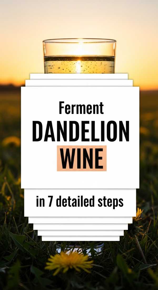 Ferment Dandelion Wine In 7 Detailed Steps 69fd88b4673a0