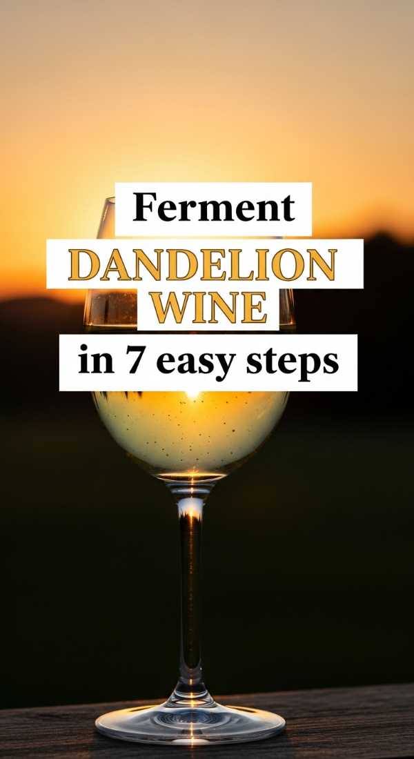 Ferment Dandelion Wine In 7 Easy Steps 69f47a04bd6f9