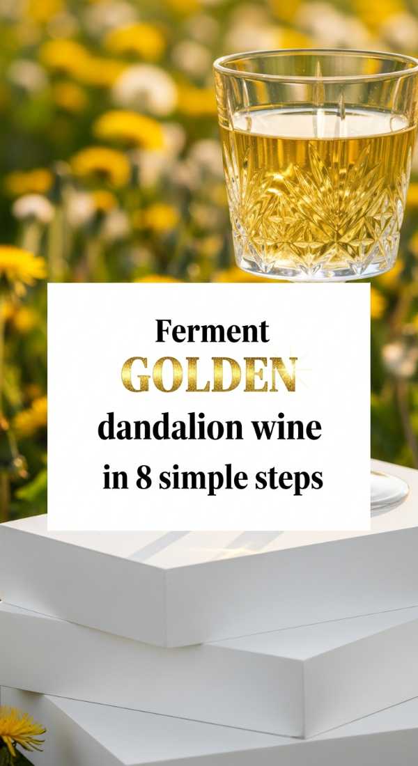 Ferment Golden Dandelion Wine In 8 Simple Steps 69fd88b07c759