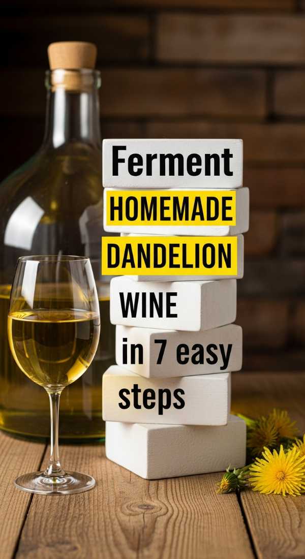 Ferment Homemade Dandelion Wine In 7 Easy Steps 69f47b44e266b