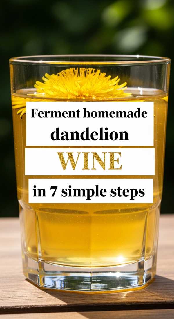 Ferment Homemade Dandelion Wine In 7 Simple Steps 69f59f891753b