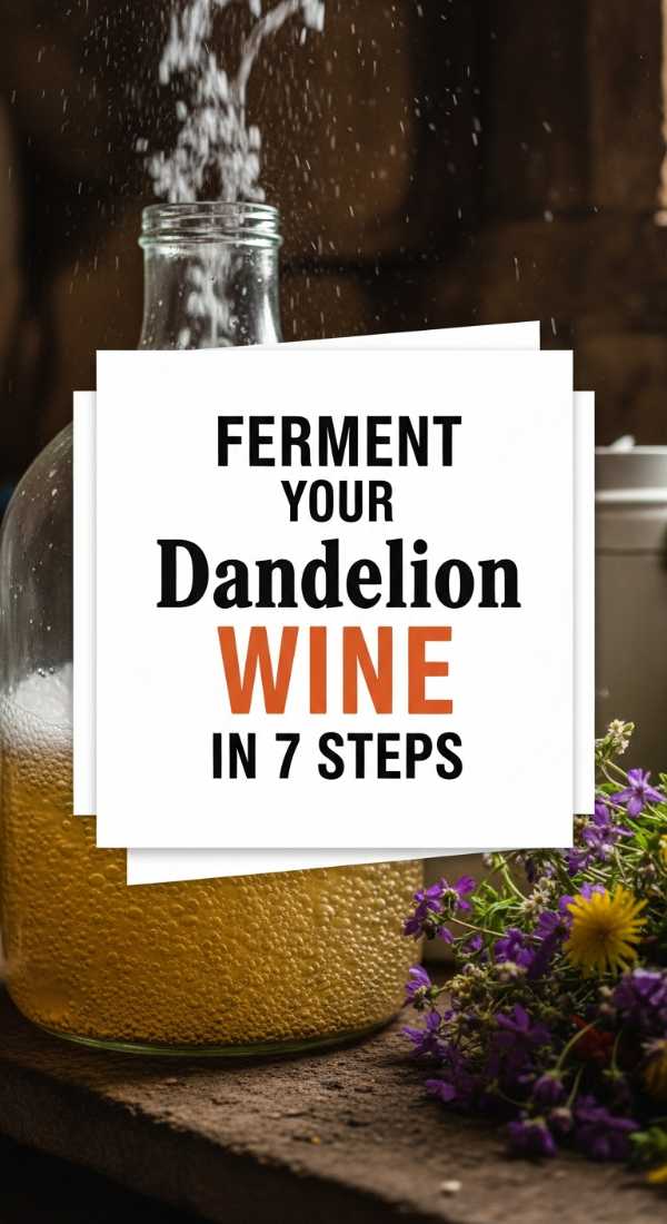 From Lawn to Table: Elevated Dandelion Recipes for the Modern Forager Ferment Your Dandelion Wine In 7 Steps 69fd889af2393
