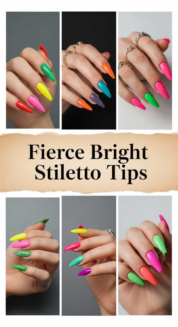 Beyond the Monochrome: Why Vibrant Multi-Colored Nails are Taking Over Fierce Bright Stiletto Tips 6a08b1bc3bad8