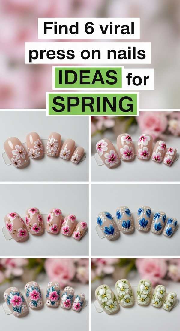 Find 6 Viral Press On Nails Ideas For Spring 6a031a1c45187
