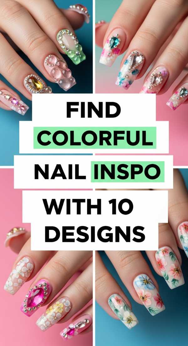 Beyond the Polish: Stunning 3D Nail Art Designs You Can Do at Home Find Colorful Nail Inspo With 10 Designs 6a0f1121b31aa
