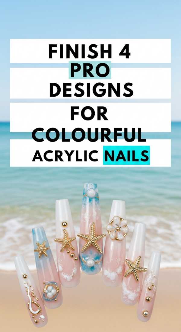 Finish 4 Pro Designs For Colourful Acrylic Nails 6a0f1135a28bc