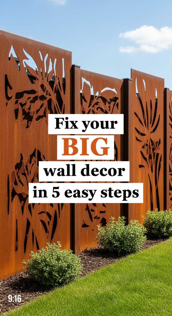 Fix Your Big Wall Decor In 5 Easy Steps 69f621c4d3065
