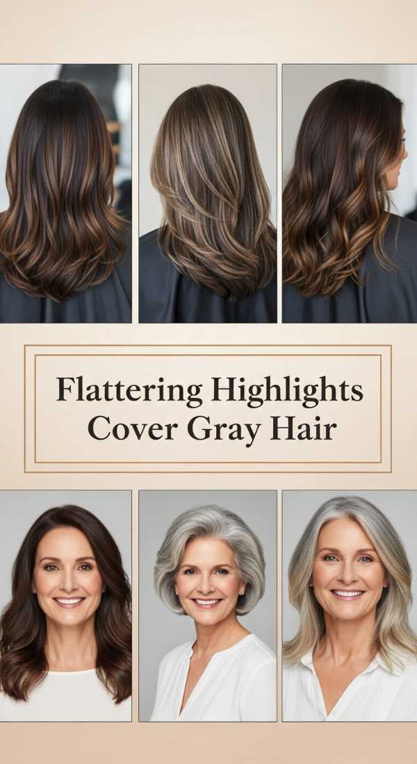 Flattering Highlights Cover Gray Hair 6a1426d758bfb