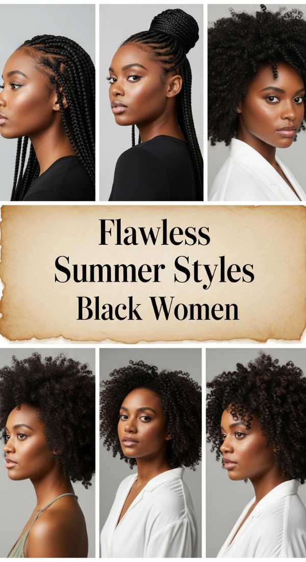 From Gowns to Gowns: Chic Graduation Hairstyles for Your Hottest Summer Flawless Summer Styles Black Women 6a08ce8e57182