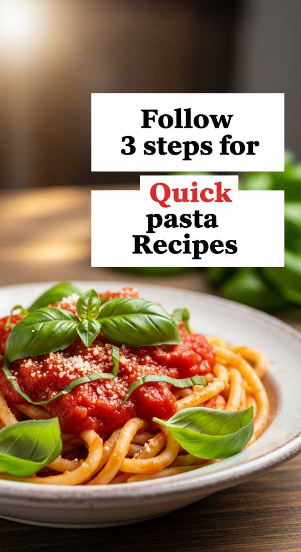 Follow 3 Steps For Quick Pasta Recipes 6a1096432b5dd