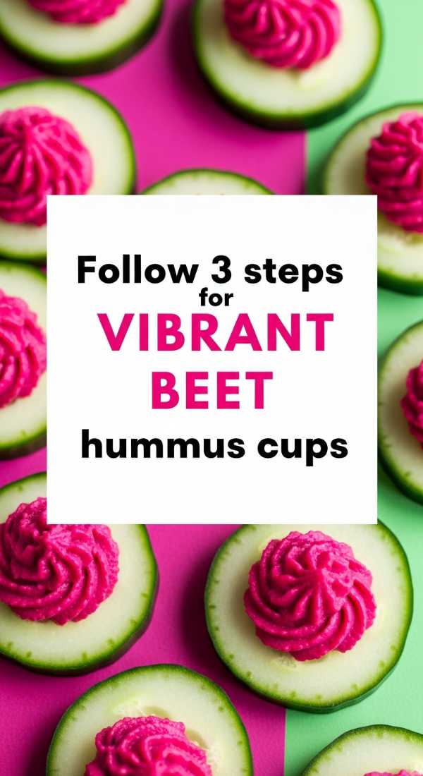 Follow 3 Steps For Vibrant Beet Hummus Cups 69fd8a9e9eb3e