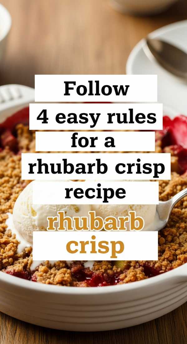 Follow 4 Easy Rules For A Rhubarb Crisp Recipe 69fd8a8a5b994