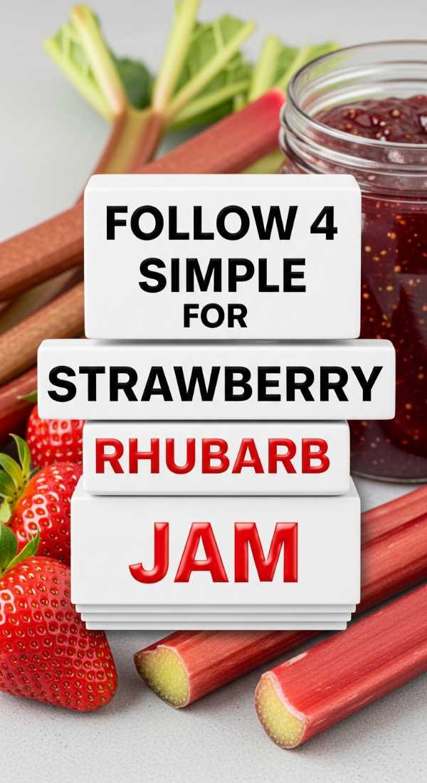 Follow 4 Simple Steps For Strawberry Rhubarb Jam 69fd8cb9810b1