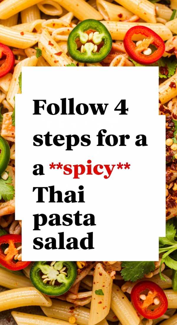 Follow 4 Steps For A Spicy Thai Pasta Salad 6a10a0cc3263f
