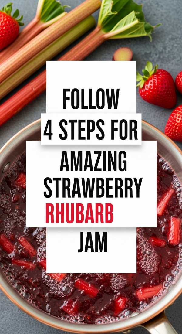 Follow 4 Steps For Amazing Strawberry Rhubarb Jam 6a001a8836362