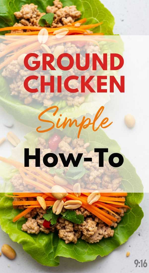 Ditch the Takeout: 5-Ingredient Healthy Dinners for Busy People Follow 4 Steps For Ground Chicken Dinner Recipes 69fd742579aed