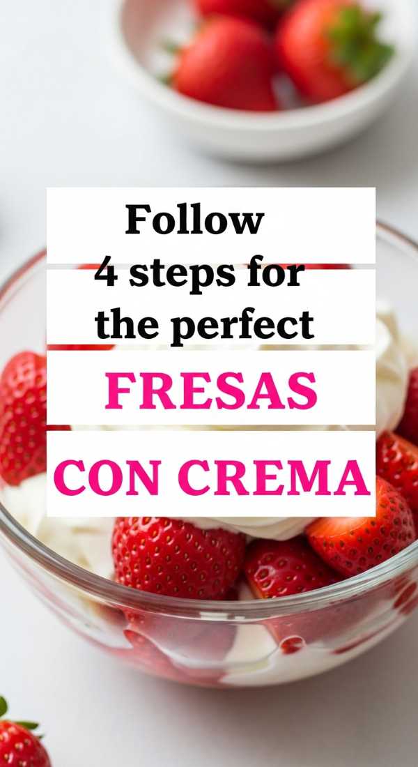 Follow 4 Steps For The Perfect Fresas Con Crema 6a06c91d012f5