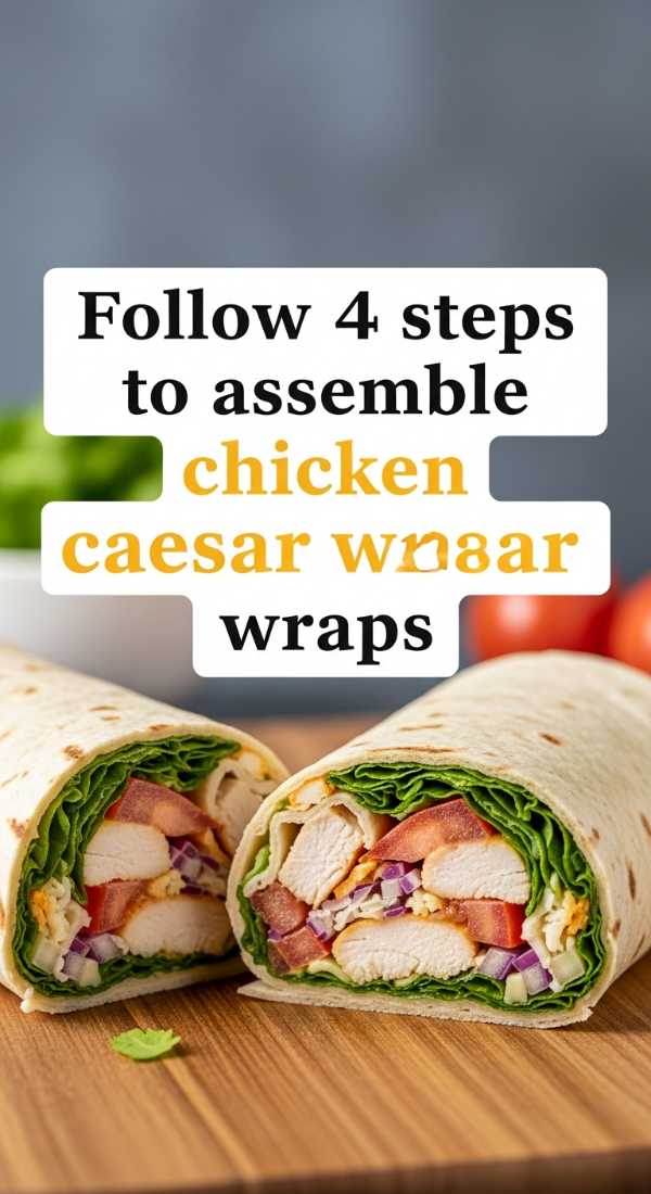 Follow 4 Steps To Assemble Chicken Caesar Wraps 6a00161bd70ec