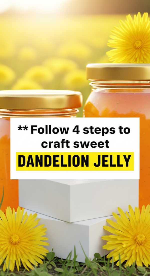 Follow 4 Steps To Craft Sweet Dandelion Jelly 6a00162549f31