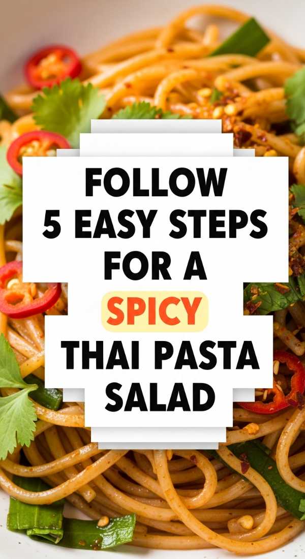 Follow 5 Easy Steps For A Spicy Thai Pasta Salad 6a10989fe4d09