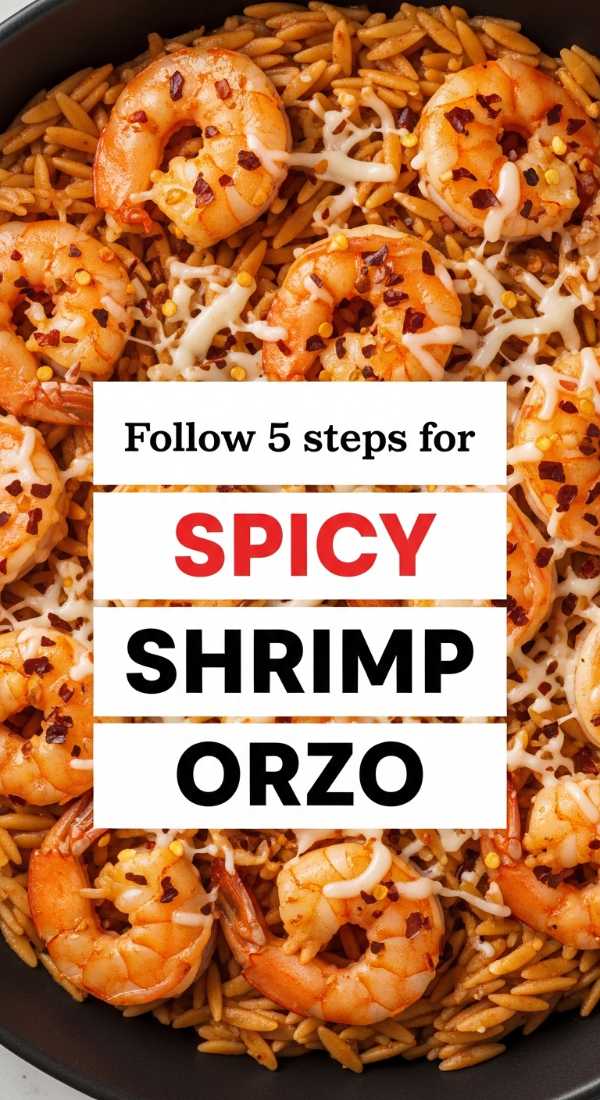 Follow 5 Steps For Spicy Shrimp Orzo 69fc174c6c1c8