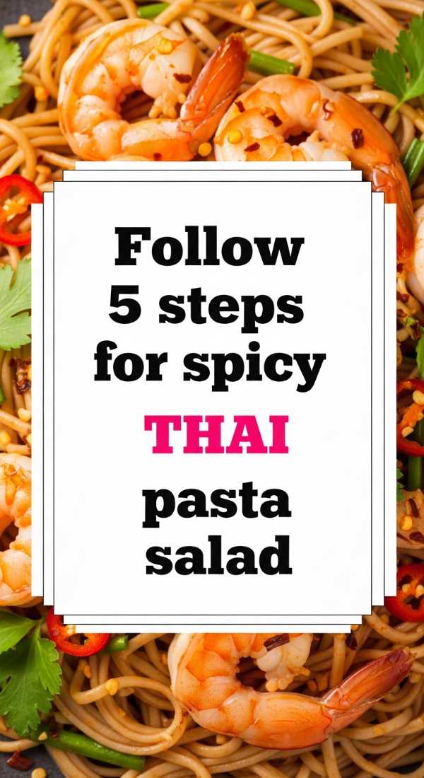 The Best of Both Worlds: Comforting Pasta and Refreshing Thai Salads Follow 5 Steps For Spicy Thai Pasta Salad 6a10965dca014