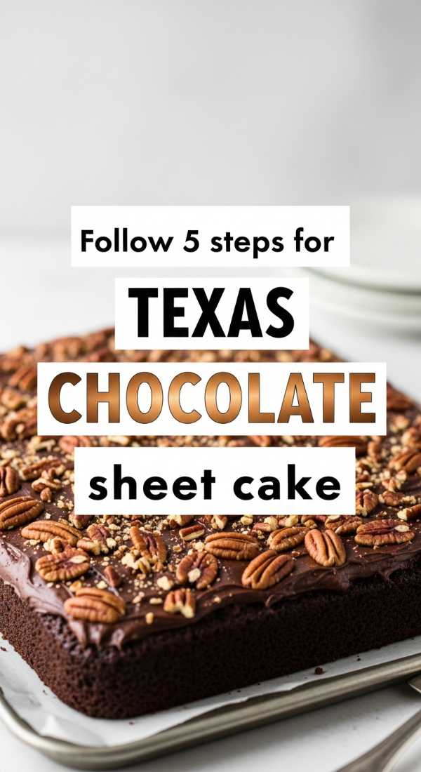 Follow 5 Steps For Texas Chocolate Sheet Cake 6a06c3a92bec8