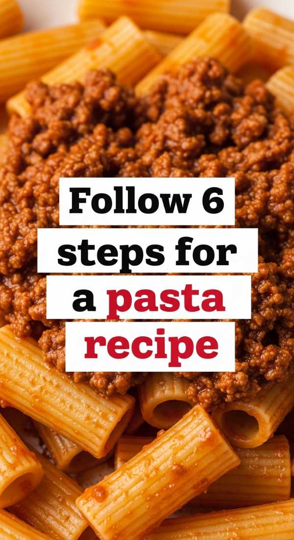 Follow 6 Steps For A Pasta Recipe 6a142b60003dd