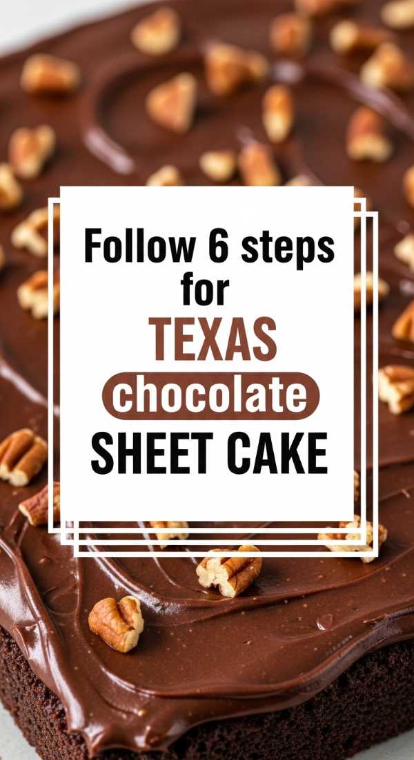 Follow 6 Steps For Texas Chocolate Sheet Cake 6a06bdcd55505
