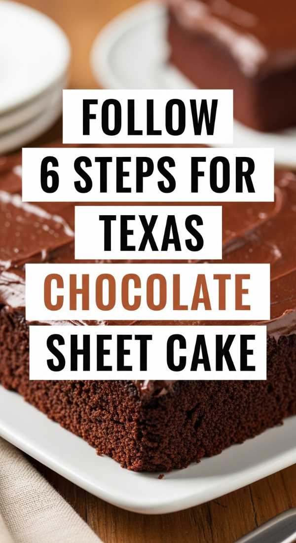 Follow 6 Steps For Texas Chocolate Sheet Cake 6a109f1457d2c
