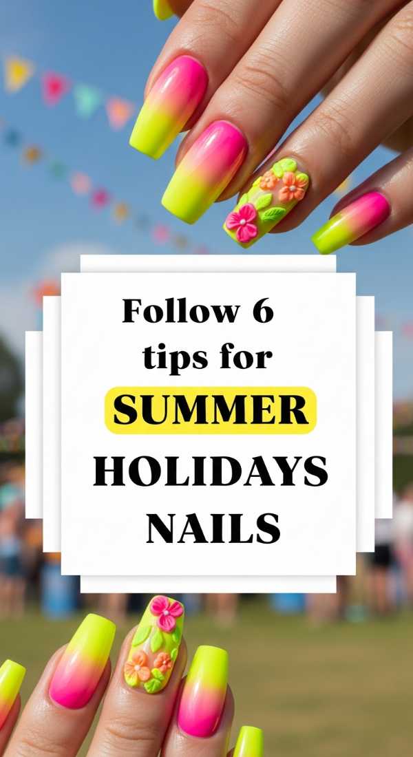 Sun-Kissed Styles: The Top June Nail Art Trends You Need to Try Follow 6 Tips For Summer Holidays Nails 6a0f0db824e66