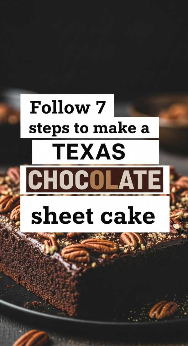 Follow 7 Steps To Make A Texas Chocolate Sheet Cake 6a109519713d5