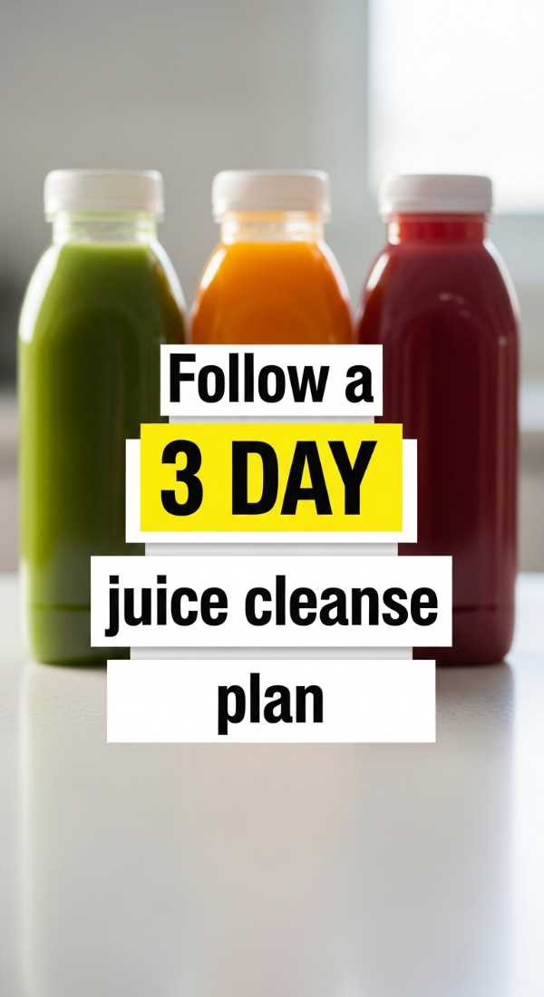 Follow A 3 Day Juice Cleanse Plan 69fc190bae9c7