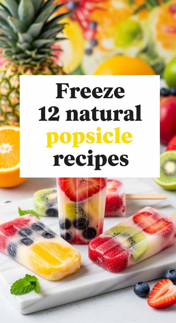 Beat the Heat: Your Essential Summer Cookbook for Stress-Free Dining Freeze 12 Natural Popsicle Recipes 6a070b7a53756