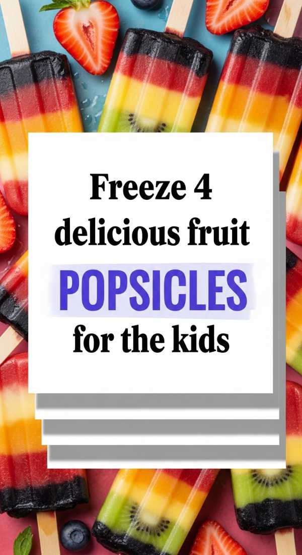 Freeze 4 Delicious Fruit Popsicles For The Kids 6a06c53d37246