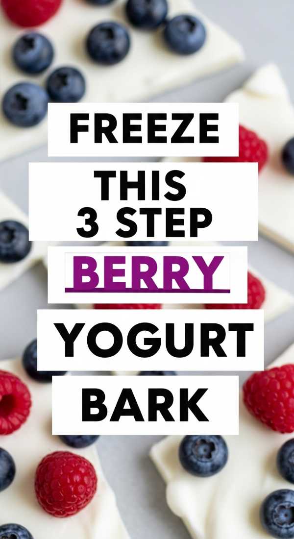 From Garden to Table: Refreshing Your Kitchen for the Sunny Season Freeze This 3 Step Berry Yogurt Bark 6a10d07b5b9d1