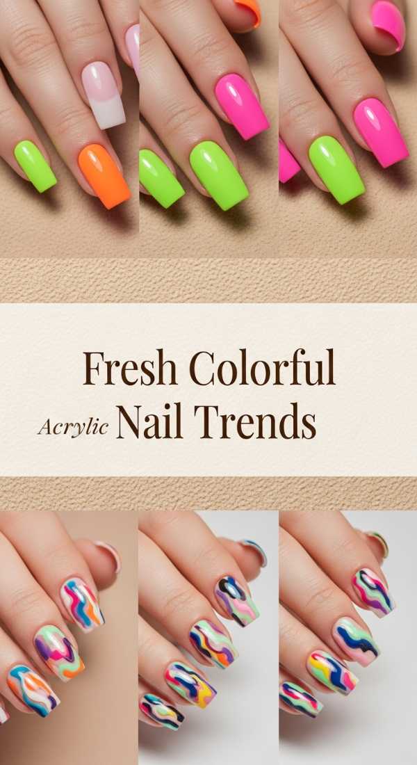 Fresh Colorful Acrylic Nail Trends 6a08aff657f2f